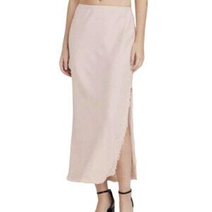 Wild Fable Slip Skirt XL Light Pink Lace Detail Elastic Waist New